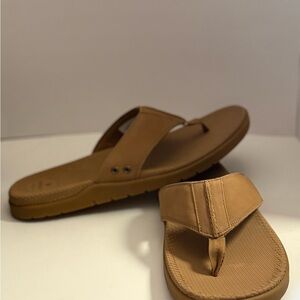 Sperry Santa Cruz II Tan Thongs New Men's Size 15